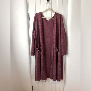 LulaRoe Dark Pink Duster 2XL